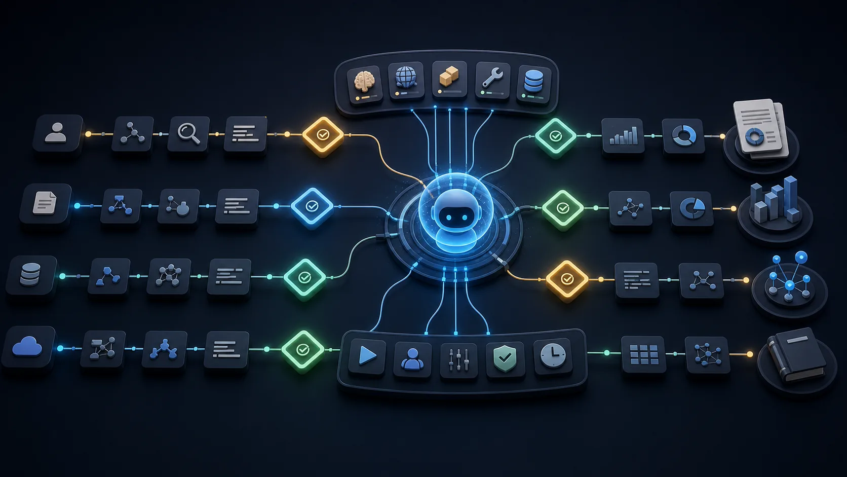 Agentic workflow with tasks and human approval checkpoints