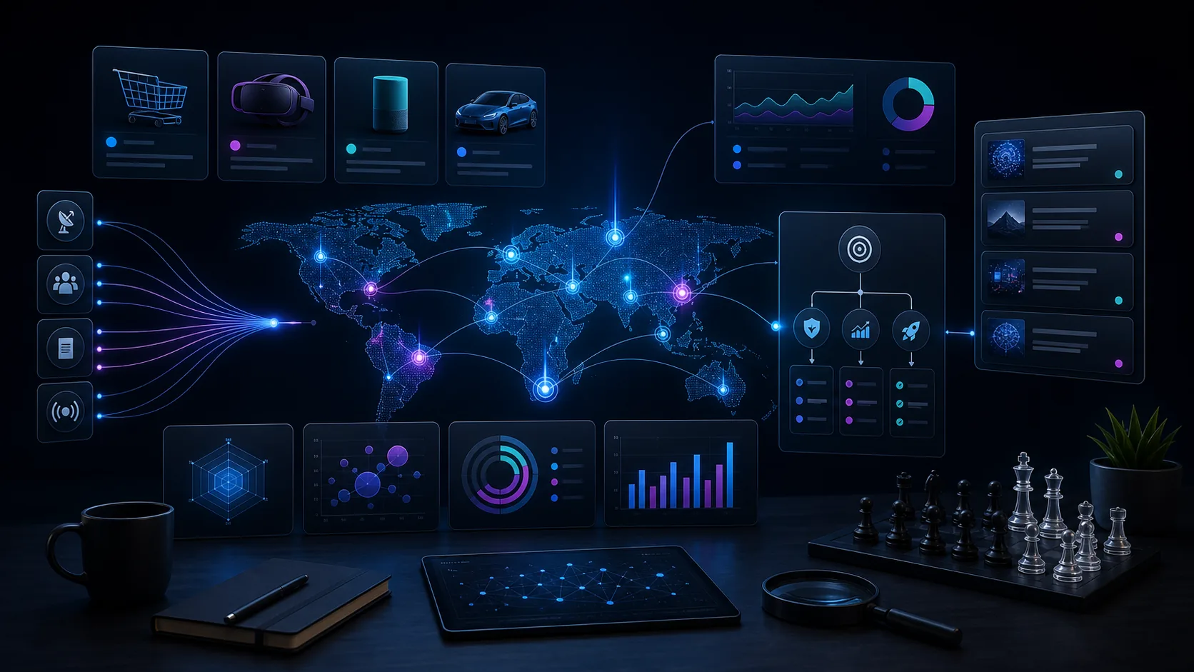 Competitive intelligence workflow collecting market signals and sources
