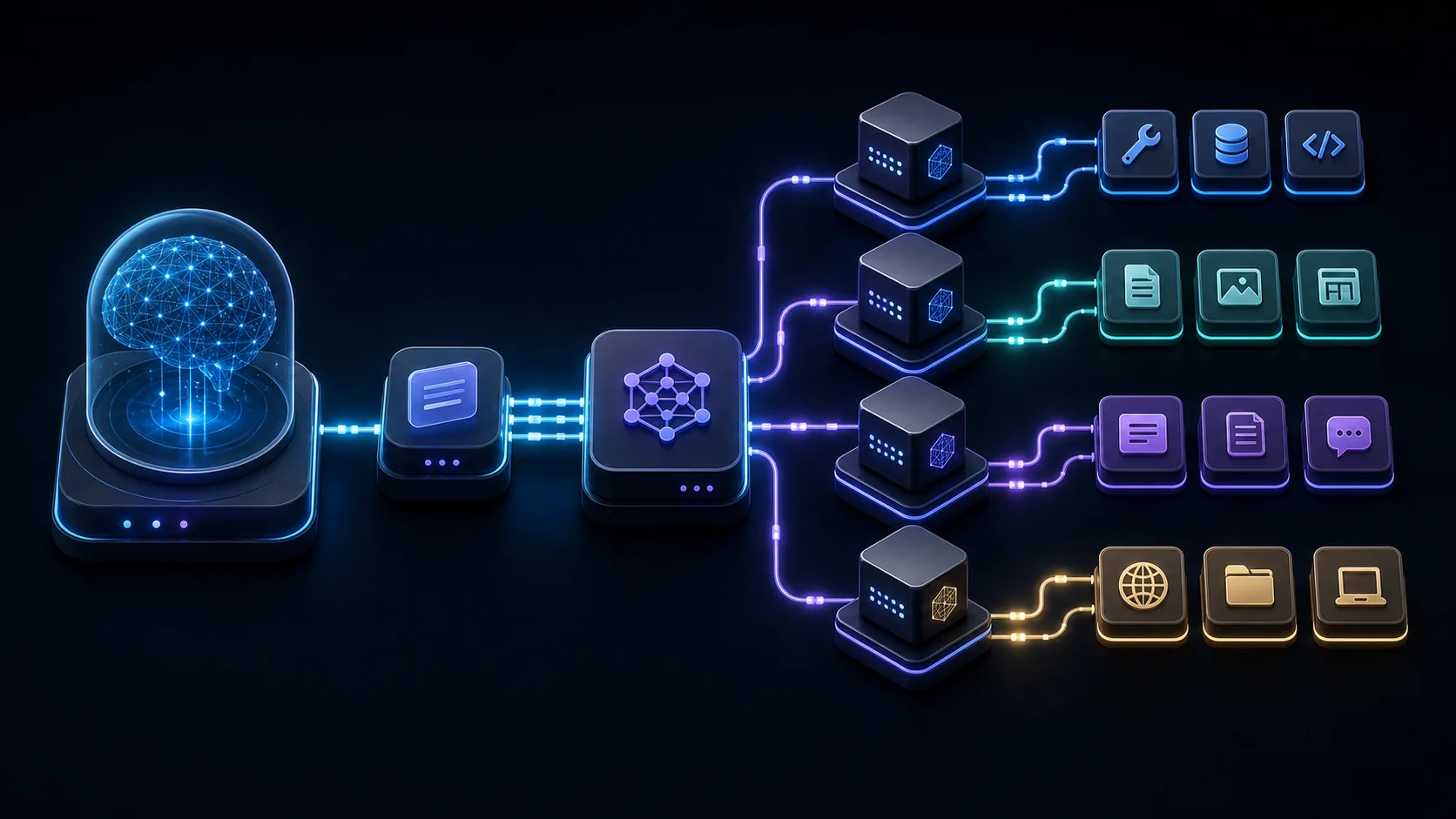 Model Context Protocol host, client, server, tools, and resources